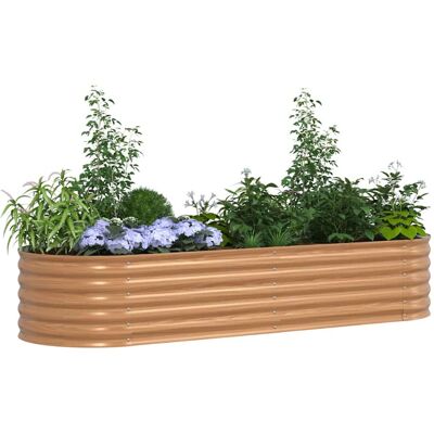 vidaXL Verhoogd bed Bruin 240 x 80 x 44 cm Staal vidaXL Verhoogd bed Bruin 240 x 80 x 44 cm Staal