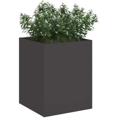 vidaXL Plantenbak Zwart 32 x 32 x 40 cm Koudgewalst staal vidaXL Plantenbak Zwart 32 x 32 x 40 cm Koudgewalst staal