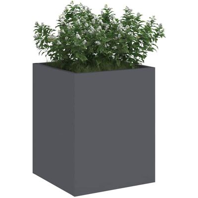 vidaXL Plantenbak Antraciet 32 x 32 x 40 cm Koudgewalst staal vidaXL Plantenbak Antraciet 32 x 32 x 40 cm Koudgewalst staal