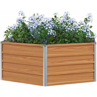 vidaXL Verhoogd Tuinbed Hout Uiterlijk 129 x 129 x 45 cm vidaXL Verhoogd Tuinbed Hout Uiterlijk 129 x 129 x 45 cm