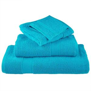 vidaXL Gastendoek SOLUND 4 pcs Turquoise 15 x 21 cm 550 gsm vidaXL Gastendoek SOLUND 4 pcs Turquoise 15 x 21 cm 550 gsm