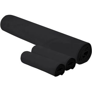 vidaXL Set van Sporthanddoeken 3 pcs Zwart Polyester en Polyamide vidaXL Set van Sporthanddoeken 3 pcs Zwart Polyester en Polyamide