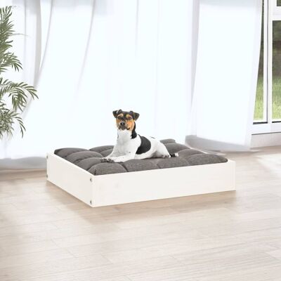 vidaXL Hondenbed Wit - 51,5x44x9 cm Massief dennenhout vidaXL Hondenbed Wit - 51,5x44x9 cm Massief dennenhout