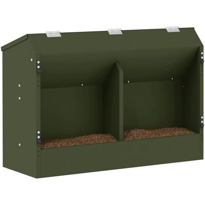 vidaXL Konijnenvoer Olijfgroen 64,5 x 25,5 x 45,5 cm 6 kg vidaXL Konijnenvoer Olijfgroen 64,5 x 25,5 x 45,5 cm 6 kg