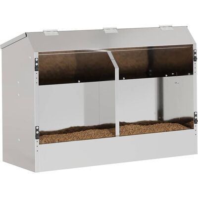 vidaXL Konijnenvoer zilver 64,5 x 25,5 x 45,5 cm 6 kg vidaXL Konijnenvoer zilver 64,5 x 25,5 x 45,5 cm 6 kg