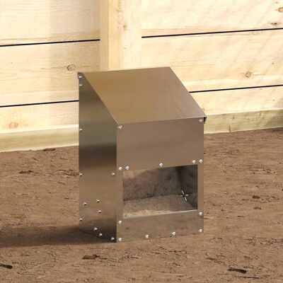 vidaXL Kip voerbak Zilver 21 x 16 x 33 cm Gegalvaniseerd staal vidaXL Kip voerbak Zilver 21 x 16 x 33 cm Gegalvaniseerd staal