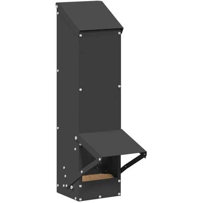 vidaXL Kip voerbak Zwart 13 x 12 x 51 cm Koudgewalst Staal vidaXL Kip voerbak Zwart 13 x 12 x 51 cm Koudgewalst Staal