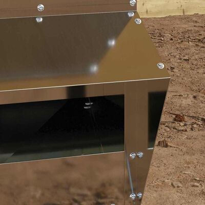 vidaXL Kip voerbak Zilver 20 x 25 x35 cm Gegalvaniseerd staal vidaXL Kip voerbak Zilver 20 x 25 x35 cm Gegalvaniseerd staal