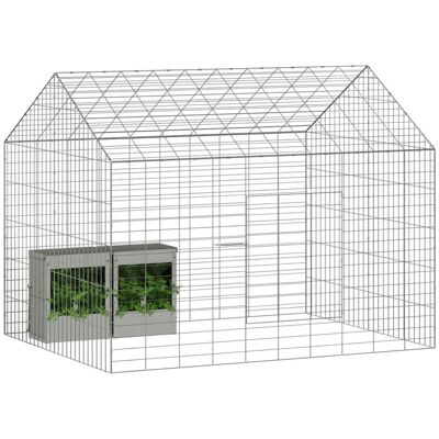 vidaXL Konijnenkooi Zilver 100 x 78 x 78 cm Gegalvaniseerd staal vidaXL Konijnenkooi Zilver 100 x 78 x 78 cm Gegalvaniseerd staal