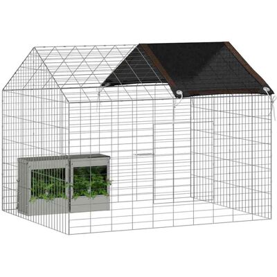 vidaXL Konijnenkooi Zilver 100 x 78 x 78 cm Gegalvaniseerd staal vidaXL Konijnenkooi Zilver 100 x 78 x 78 cm Gegalvaniseerd staal