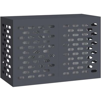 vidaXL Airconditioner hoes Antraciet 90 x 40 x 60 cm Staal vidaXL Airconditioner hoes Antraciet 90 x 40 x 60 cm Staal