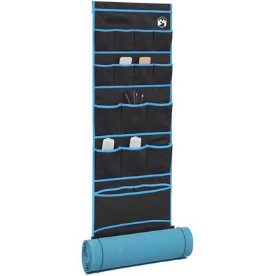 vidaXL Opslagzak met opslag Zwart en Blauw 125 x 48 cm oxford vidaXL Opslagzak met opslag Zwart en Blauw 125 x 48 cm oxford