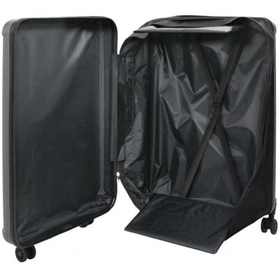 vidaXL Koffer met slot Donkergrijs 50 x 30 x 76 cm ABS Kunststof vidaXL Koffer met slot Donkergrijs 50 x 30 x 76 cm ABS Kunststof