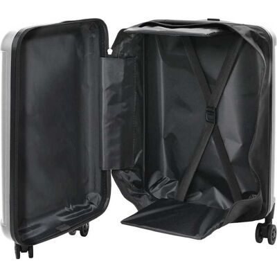 vidaXL Koffer met slot Zilver 34 x 23 x 55.5 cm ABS Kunststof vidaXL Koffer met slot Zilver 34 x 23 x 55.5 cm ABS Kunststof