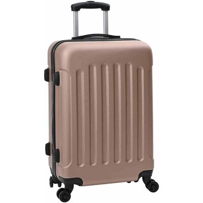 vidaXL Koffer met slot 3 st Rose Gold 50 x 31 x 78 cm ABS Kunststof vidaXL Koffer met slot 3 st Rose Gold 50 x 31 x 78 cm ABS Kunststof