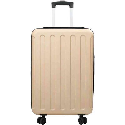 vidaXL Koffer met slot champagne 43 x 27 x 66 cm ABS Kunststof vidaXL Koffer met slot champagne 43 x 27 x 66 cm ABS Kunststof