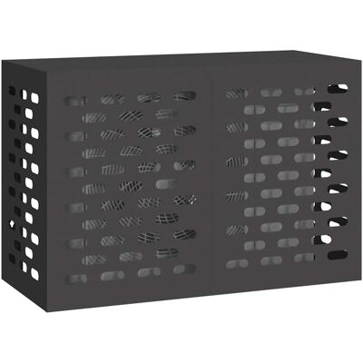vidaXL Airconditioner hoes Zwart 90 x 40 x 60 cm Staal vidaXL Airconditioner hoes Zwart 90 x 40 x 60 cm Staal