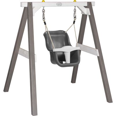 AXI Baby Schommel Grijs/wit met zitje Grijs/wit AXI Baby Schommel Grijs/wit met zitje Grijs/wit