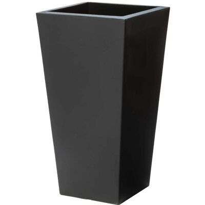 Step2 Tremont Onyx Noir Bloempot - Vierkant, Lichtgewicht, 38cm Step2 Tremont Onyx Noir Bloempot - Vierkant, Lichtgewicht, 38cm