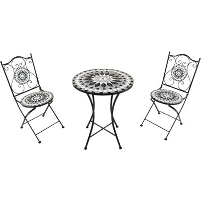 AXI Amélie Mozaïek Bistroset Zwart/wit AXI Amélie Mozaïek Bistroset Zwart/wit