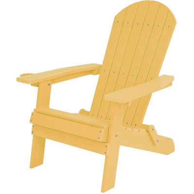 AXI Claire Adirondack Stoel Kunststof opklapbaar Geel AXI Claire Adirondack Stoel Kunststof opklapbaar Geel