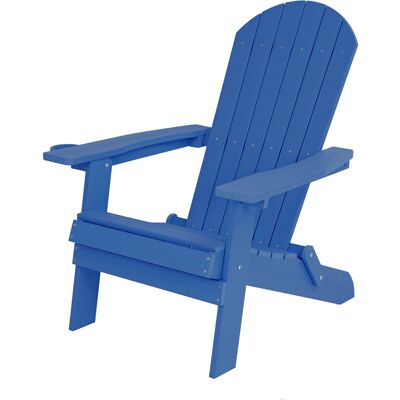 AXI Claire Adirondack Stoel Kunststof opklapbaar Blauw AXI Claire Adirondack Stoel Kunststof opklapbaar Blauw