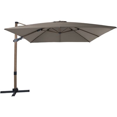 AXI Apollo Premium Zweefparasol 300x300cm Eikenlook/taupe AXI Apollo Premium Zweefparasol 300x300cm Eikenlook/taupe