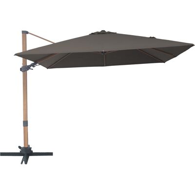 AXI Alina Zweefparasol 300x300cm Houtlook /taupe AXI Alina Zweefparasol 300x300cm Houtlook /taupe