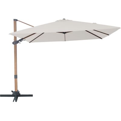 AXI Alina Zweefparasol 300x300cm Houtlook /beige AXI Alina Zweefparasol 300x300cm Houtlook /beige