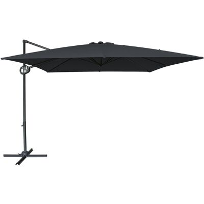 AXI Mira Zweefparasol 300x300cm Antraciet/grijs AXI Mira Zweefparasol 300x300cm Antraciet/grijs