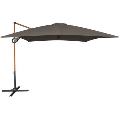 AXI Mira Zweefparasol 300x300cm Houtlook /taupe AXI Mira Zweefparasol 300x300cm Houtlook /taupe