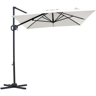 AXI Luma Zweefparasol 200x300 cm Antraciet/beige AXI Luma Zweefparasol 200x300 cm Antraciet/beige