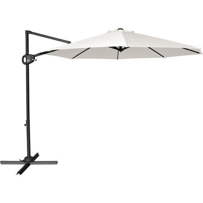 AXI Solea Zweefparasol Ø 300cm Antraciet/beige AXI Solea Zweefparasol Ø 300cm Antraciet/beige