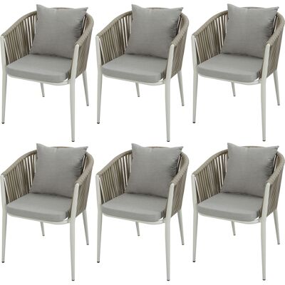 AXI Faye Stoelen Beige – Set 6 stuks AXI Faye Stoelen Beige – Set 6 stuks