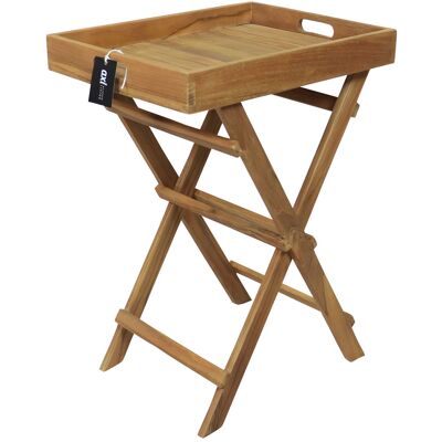 AXI Inda Teak Bijzettafel opklapbaar met Afneembaar Dienblad AXI Inda Teak Bijzettafel opklapbaar met Afneembaar Dienblad