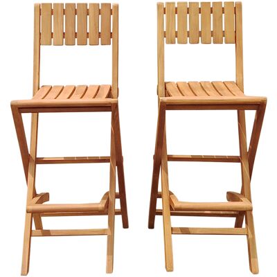 AXI Bruno Teak opklapbare Barkrukken – Set 2 stuks AXI Bruno Teak opklapbare Barkrukken – Set 2 stuks