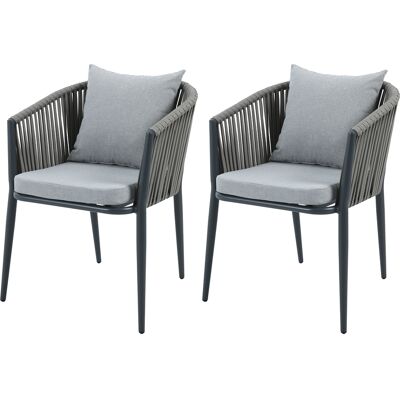 AXI Faye Stoelen Antraciet – Set 2 stuks AXI Faye Stoelen Antraciet – Set 2 stuks