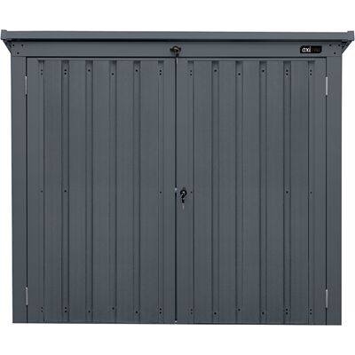 AXI Oscar metalen Containerombouw Tuinkast Antraciet - 2 containers AXI Oscar metalen Containerombouw Tuinkast Antraciet - 2 containers