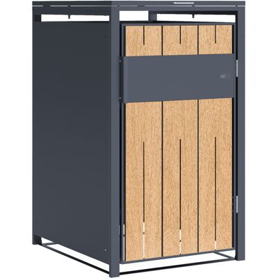 AXI Luke Containerombouw van Metaal Antraciet/Houtlook – 1 container AXI Luke Containerombouw van Metaal Antraciet/Houtlook – 1 container