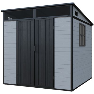 AXI Axel Opbergschuur voor in de tuin van kunststof 215 x 206 x 204 cm - Grijs AXI Axel Opbergschuur voor in de tuin van kunststof 215 x 206 x 204 cm - Grijs