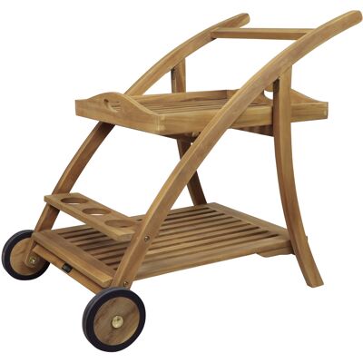 AXI Adi Teak Serveerwagen met Afneembaar Dienblad AXI Adi Teak Serveerwagen met Afneembaar Dienblad