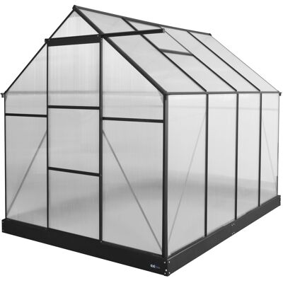 AXI Simon Tuinkas Polycarbonaat - Zwart 250x190x207cm AXI Simon Tuinkas Polycarbonaat - Zwart 250x190x207cm