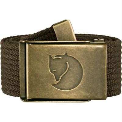 Fjällräven Fjallraven Canvas Brass Belt 4 cm (Maat - OS, Kleur - Dark olive) Fjällräven Fjallraven Canvas Brass Belt 4 cm (Maat - OS, Kleur - Dark olive)