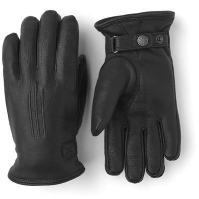 Hestra Deerskin Lambskin Gloves Heren (Maat - 9, Kleur - BLACK) Hestra Deerskin Lambskin Gloves Heren (Maat - 9, Kleur - BLACK)