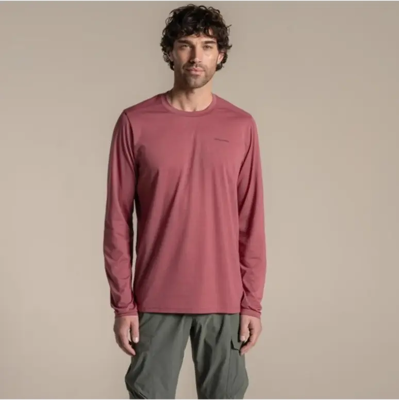 Craghoppers Nosilife Abel LS T-Shirt Heren (Maat - XL, Kleur - Atlas Red) Craghoppers Nosilife Abel LS T-Shirt Heren (Maat - XL, Kleur - Atlas Red)