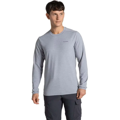 Craghoppers Nosilife Abel LS T-Shirt Heren (Maat - M, Kleur - Sft Grey Mrl) Craghoppers Nosilife Abel LS T-Shirt Heren (Maat - M, Kleur - Sft Grey Mrl)