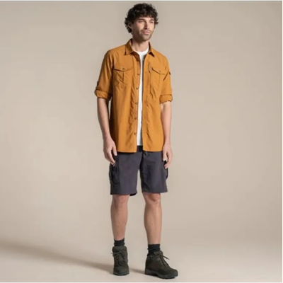 Craghoppers NosiLife Adventure LS Shirt III Heren (Maat - L, Kleur - Deep Henna) Craghoppers NosiLife Adventure LS Shirt III Heren (Maat - L, Kleur - Deep Henna)