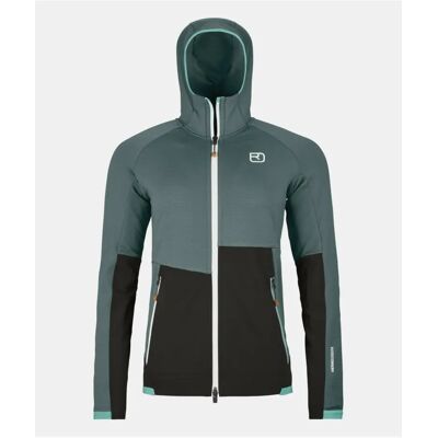 Ortovox Women's Fleece Rib Hoody (Maat - XL, Kleur - Dark-Arctic-Grey) Ortovox Women's Fleece Rib Hoody (Maat - XL, Kleur - Dark-Arctic-Grey)