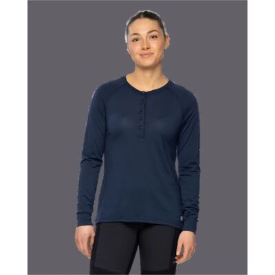 Bergans Women's Lysebu Wool Henley (Maat - XL, Kleur - Navy Blue) Bergans Women's Lysebu Wool Henley (Maat - XL, Kleur - Navy Blue)