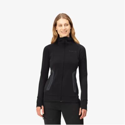 Norrøna Norrona Falketind Power Grid Zip Hood Dames (Maat - L, Kleur - Caviar black) Norrøna Norrona Falketind Power Grid Zip Hood Dames (Maat - L, Kleur - Caviar black)